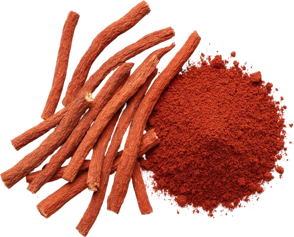 Manjistha root (Rubia cordifolia) - Ayurvedic botanical traditionally used for radiant, even-toned skin
